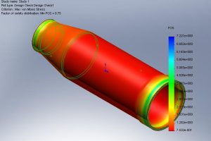 شبیه سازی تنش و کرنش در لوله‌های تحت فشار