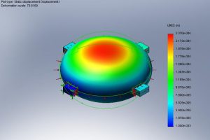 شبیه سازی تنش و کرنش در محفظه ضد سانحه جعبه سیاه در مقابل فشار اعماق اقیانوس
